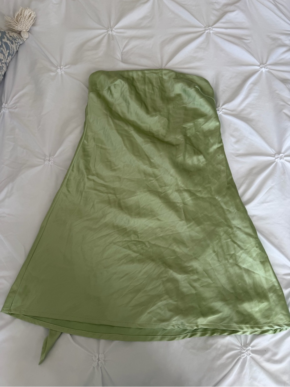 Princess Polly Olive Green Strapless Mini Dress